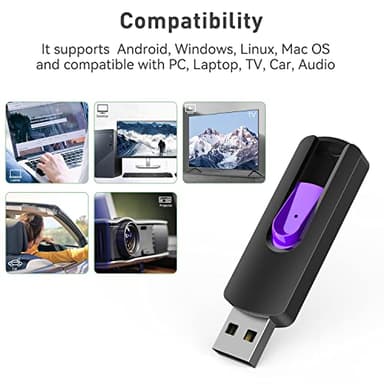 Aiibe 128GB Flash Drive 5 Pack 128GB USB Flash Drives Thumb Drive 128 GB USB Drive USB 2.0 Memory Sticks Jump Drives 128G (5 Pack, Red Green Cyan Yellow Purple) - Image 6