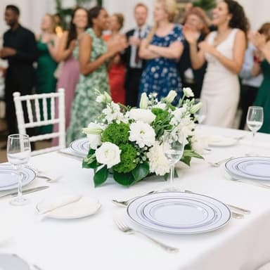 DaYammi 350PCS Silver Plastic Dinnerware Set for 50 Guests, Fancy Disposable Plates for Party, Include: 50 Dinner Plates, 50 Dessert Plates, 50 Pre Rolled Napkins with Silver Silverware, 50 Cups - Image 7