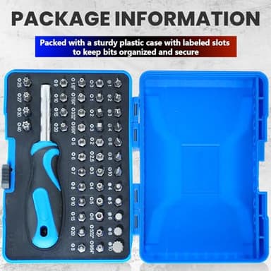 InPower 45 Pcs Screwdriver Bit Set with Magnets Included Storage Case and Bit Holder Driver - Image 6