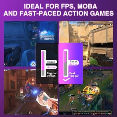 AULA WIN68 HE Mechanical Gaming Keyboard 60%, Hall Effect Magnetic Switch, Fast Trigger Mode Adjustable Actuation, 8000Hz Polling Rate, RGB Backlit, Wired Black Keyboard for Laptop/PC Gamer - Image 8