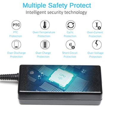 KAQIAR 65W Laptop Charger Compatible with HP Pavilion x360 14 15 17,Envy 13 15 X360,Elitebook 840 G5, ProBook Chromebook Stream Series,Spectre 710412-001 19.5V 3.33A Adapter - Image 4