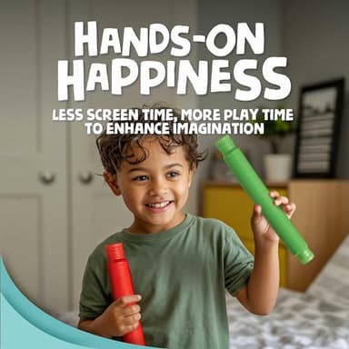 BUNMO Pop Tubes – Large 4-Pack Sensory & Fidget Tubes for Kids 3+ | Stretch, Connect & Pop | Creative STEM Play & Fine-Motor Practice | Vibrant Colors | Non-Mouthable Toy - Image 8