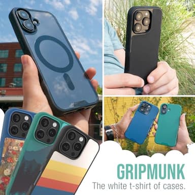 Smartish® iPhone 16 Pro Magnetic Case - Gripmunk Compatible with MagSafe [Lightweight + Protective] Slim & Thin Grip Cover with Microfiber Lining for Apple iPhone 16 Pro - Clearly Clear - Image 6