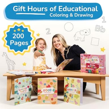 TOYVENTIVE Toddler Coloring Books & Crayons, Toys & Birthday Gifts for 1+,2,3,4 Years Old Girls, Toddlers & Preschoolers Ages One,Two,Three,Four year olds - Image 5