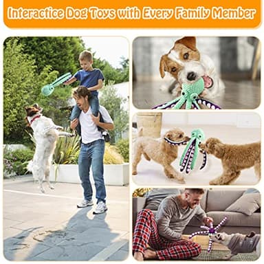 Fuufome Large Squeaky Dog Toys- Plush Dog Toys with Soft Fabric for Small, Medium, and Large Dogs Daily Companionship, Training Reward Gift - Image 6