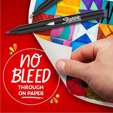 Sharpie Creative Markers Variety Pack, Water-Based Acrylic Paint Markers, Assorted Tips and Colors, 36 Count - Image 3