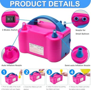 Balloon Arch Kit and Balloon Pump, 10FT Width 9FT Height Adjustable Balloon Arch Stand with NEW DESIGNED 2 Balloon Stands Water Fillable Bases for Wedding Anniversary Mother's Day Party - Image 4