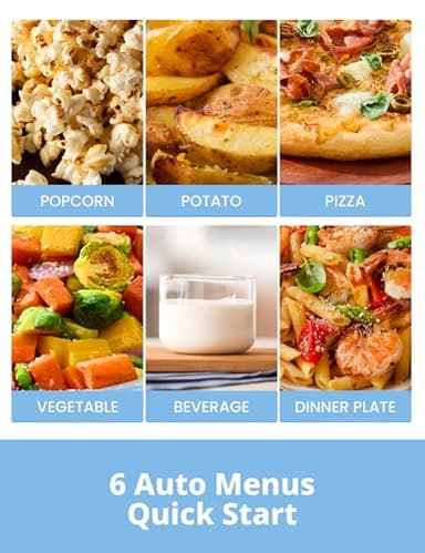 COMFEE Retro Ovens, Small 9 Preset Programs, 0.9 cu.ft Countertop Compact Microwaves with Multi-Stage Cooking, Mute Function, LED Digital, Apricot/900W, CMO-MMP02AA(at), Apricot - Image 2