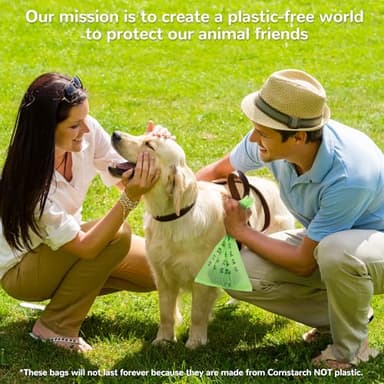 Tear-Free Biodegradable Poop Bags for Dogs,240 Compostable Dog Waste Bags Rolls,Eco-Friendly,Extra Thick,Leakproof,Unscented,Plant-based,ASTM D6400 & EN 13432 Compliant,Dark Green - Image 7