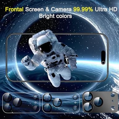 Ferilinso Auto-Dust-Install 3 Pack Privacy Screen Protector for iPhone 17 Pro Max with (Private Accessories)-Metal Aluminum Alloy Camera Lens Protector, Tempered Glass Cover, Case Friendly - Image 8