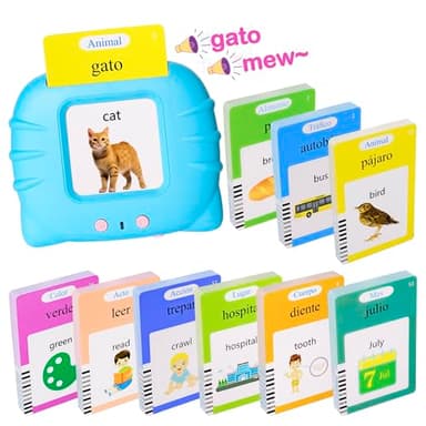 510 Spanish Flash Cards for Kids 2-4 Years,Pocket Speech for Toddlers,Autism Sensory Toys,Learning Montessori Toys,Speech Therapy Toys for Kids Toddlers - Image 1