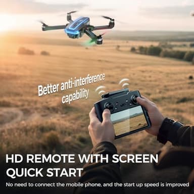 GPS Drones with 4K Camera for Adults with HD Screen on Controller and Follow Me Mode,Long Flight Time and Distance,Transmission and GPS Auto Return,G10 RC Quadcopter Easy fly for Beginner and Kids,Under 249g - Image 4