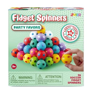 JOYIN 36 Pack Soccer Fidget Spinners for Kids, Soccer Party Favors, Fidget Toys Bulk, Stress Balls, Goodie Bag Stuffers for Birthday Party, Treasure Box for Classroom - Image 7