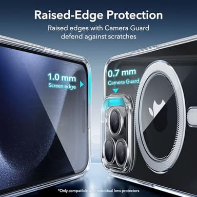 ESR for iPhone 15 Pro Max Case, Compatible with MagSafe, Military-Grade Protection, Resists Yellowing and Scratches, Magnetic Phone Case for iPhone 15 Pro Max, Zero Series, Clear - Image 7