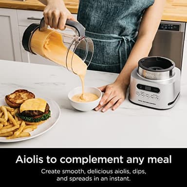 Ninja SS151 TWISTi Blender DUO, High-Speed 1600 WP Smoothie Maker & Nutrient Extractor* 5 Functions Smoothie, Spreads & More, smartTORQUE, 34-oz. Pitcher & (2) To-Go Cups, Gray - Image 10