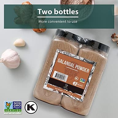 Soeos Galanga Powder 8oz (227g), Twin Pack, 16oz Total, Non-GMO, Kosher, Greater Galanga, Alpinia Galanga, Perfect for Tom Yum and Tom Kha Soups,Product of Vietnam, Galangal Powder for Cooking. - Image 6