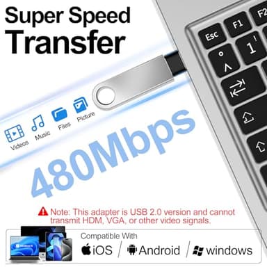 𝟒𝐏𝐚𝐜𝐤 𝐔𝐩𝐠𝐫𝐚𝐝𝐞𝐝 USB to USB C Adapter,Type-C Female to A Male Charger Converter for iPhone 17 Charger,iWatch Ultra SE 9 10,iPhone 17 Pro Max 16 15 12,Samsung S25,AirPods,iPad,Car,PS4 - Image 4