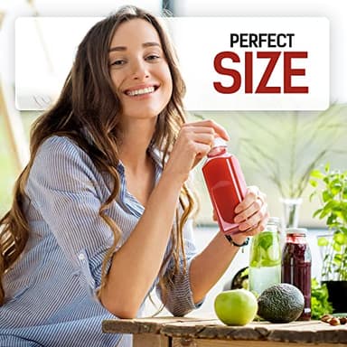 Norcalway 6pcs 12oz Plastic Juice Bottles with Caps, Reusable Juicing Bottles, Clear Drink Containers with Lids for Juicing, Smoothie and Other Beverages - Image 6