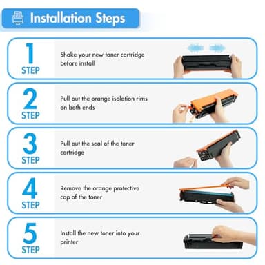218X Toner Cartridges 4 Pack High Yield 218A 3201dw 3301fdw Compatible Replacement for HP 218A 218X Color Laserjet Pro 3201dw Pro MFP 3301cdw 3301sdw Printer Ink Set with Chip W2180X (B/C/Y/M) - Image 5