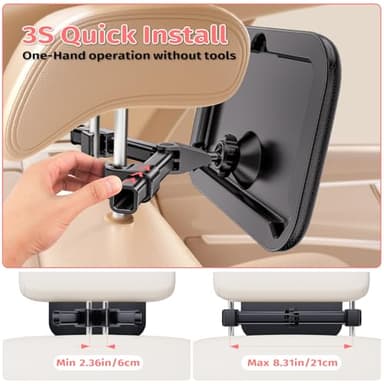 Baby Car Mirror for Car Seat Safely Mirror Hook Clip Design for Rear Facing Infant Newborn 360° Rotation Baby Backseat Mirror with Wide Clear View, Shatterproof, Easy Install Baby Essentials - Image 8