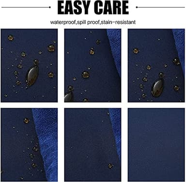 Obstal Rectangle Table Cloth, Oil-Proof Spill-Proof and Water Resistance Microfiber Tablecloth, Decorative Fabric Table Cover for Outdoor and Indoor Use (Navy Blue, 60 x 84 Inch) - Image 4