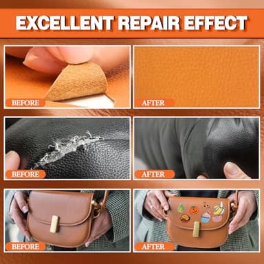 GleamGlee Leather Glue, 60ml Clear, High Strength & Flexible & Waterproof & Clear Leather Repair Glue for Jackets, Purses, Handbags, Sofa, Furniture, Car Seat, Shoes - Image 4