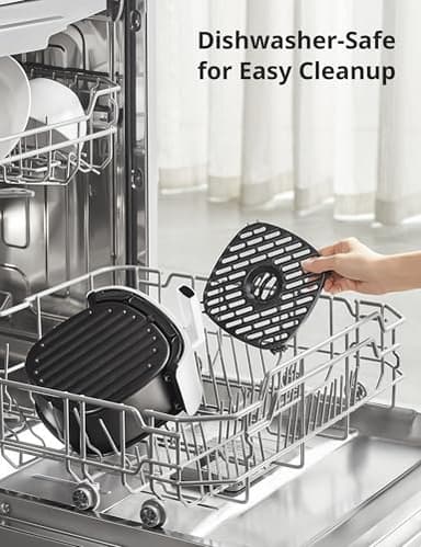 COMFEE' Compact 2.1 Quart Air Fryer with 12 Menu Options, Adjustable Timer & Temperature Control 180-400 degrees F, Dishwasher-Safe Nonstick Fry Basket with Stainless Steel Finish - Image 5