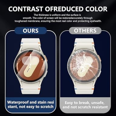 Suoman 4-Pack Screen Protector for Samsung Galaxy Watch 7/6/5/4 40mm, Tempered Glass Protectors Perfectly Fit for Galaxy 40 mm Smartwatches - Image 7