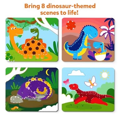 Skillmatics Dot It Sticker Art - Dinosaurs, Mess-Free Fun for Kids, 500+ Stickers, Craft Kits, DIY Scrapbooking Activity, Travel Toys, Gifts for Boys & Girls Ages 3, 4, 5, 6, 7 - Image 5