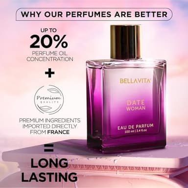 Bella Vita Luxury Date Perfume for Women | Eau De Parfum for Women | Pink Pepper, Red Fruit & Jasmine | Fruity and Floral Long-Lasting EDP Fragrance Scent | 100 ML (3.34 FL. OZ.) - Image 6
