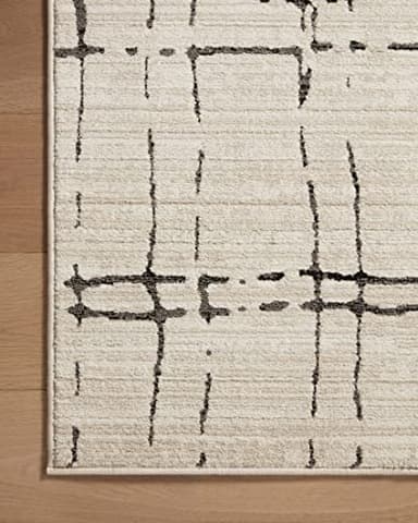 Loloi Darby Collection DAR-06 Sand/Dk. Grey 6'-7" x 9'-3" Area Rug - Image 5