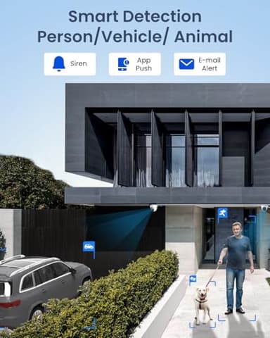 REOLINK New Version 12MP Smart Security System with AI Video Search, Person/Vehicle/Animal Detection Color & Infrared Night Vision, Two-Way Talk, 24/7 Recording, Perimeter Protection, RLK8-1200D4-A - Image 4