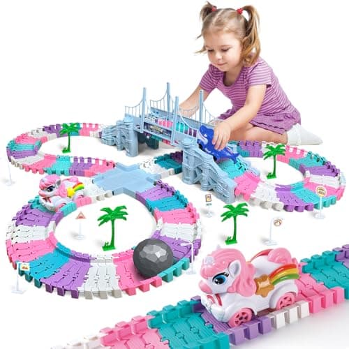 Car Toys for Kid 4-6, 194 PCS Race Car Track for Kids Ages 4-8, Monster Truck 2+ Year Old Birthday Gift Toddler Cars Toy for 3+ Year Old Girl Boy - Image 1