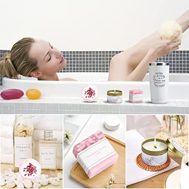 Gifts for Women, Gifts for Mom, Care Package for Women, Relaxing Spa Gift Set, Birthday Baskets, Unique Holiday Gifts Basket for Her, Sister, Mom, Girl Friend, Best Friends - Image 4