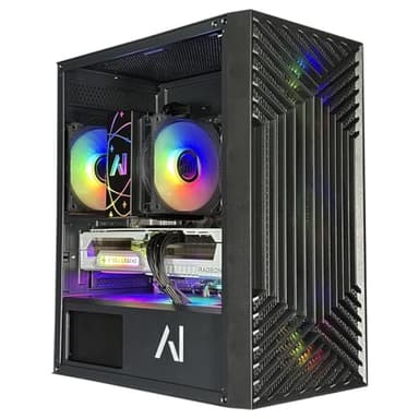 Andromeda Insights Galaxy Gaming PC - AMD RX 9070 XT 16GB GDDR6 | Ryzen 7 9800X3D 4.7 GHz (5.2 GHz Turbo Boost) | 32GB DDR5 6000 | 2TB Gen4 NVMe SSD | 850W Gold PSU | ARGB Fans | Wi-Fi + BT | Win 11 - Image 1