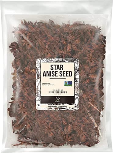 Soeos Star Anise Seeds 16 ounce (1 lb), Whole Chinese Star Anise Seed, Fresh and Pure Star Anise Pod, Non-GMO, Star Anise Spice for Desserts and Wines - Image 1