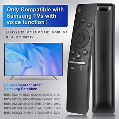 Voice Replacement for Samsung-Smart-TV-Remote, New Upgraded BN59-1266A for Samsung Remote Control with Voice Function. 1-Year Warranty. - Image 2