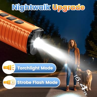 Dog Bark Deterrent Device, Anti Barking Device for Dogs 3X Ultrasonic to Stop Barking Neighbors Dog| 50ft Range, 5 Adjustable Modes, Flashlight & Beep | Safe & Effective for Small, Medium & Large Dogs - Image 7