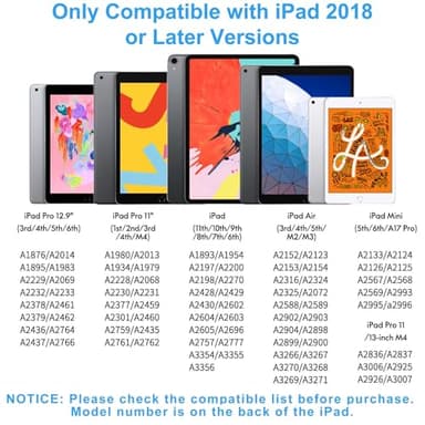 Stylus Pen for iPad (2025-2018) with Fast Charge Palm Rejection,FOJOJO Active Pencil for iPad10/9/8/7/6th,11th A16,Pro 11/13 M4,Air 11/13 M2/M3,Pro12.9,Air 5/4/3rd,Mini 7/6/5 - Image 2
