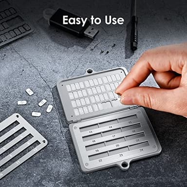 ELLIPAL Crypto Seed Phrase Backup, 316 Stainless Steel Metal Seed Phrase Storage with Lock Hole, 24 Words Backup, Compatible with BIP39 Hardware Wallets, Ledger, Trezor - Image 2