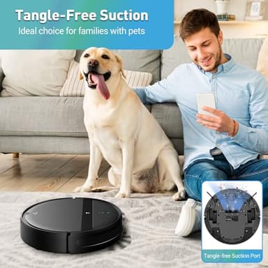 Kilgone Robot Vacuum and Mop Combo for Pet Hair & Large Homes – Smart App/Voice, 2300Pa Suction, 120Min Clean, Ultra-Thin 2.87" Design - Image 4