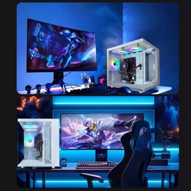 suevery Gaming PC Ryzen5 5600GT（3.8GHz Up to 4.4GHz Nvme SSD 1TB 16GB RAM WiFi 6 Prebuilt Towers Desktop Computer - Image 5