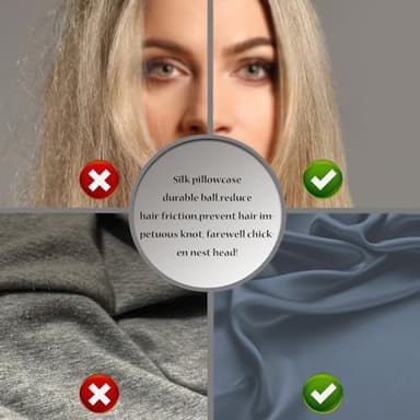 Silk Pillow Cases 2 Pack Soft Breathable and Sliky Queen Size Pillow Cases Set of 2,Natural Mulberry Satin Silk Pillowcase with Hidden Zipper for Hair and Skin (Space Grey,20"X 30",2pcs) - Image 5