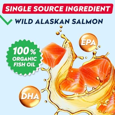 StrellaLab Wild Alaskan Salmon Oil for Dogs - Natural Omega 3 for Dogs & Cats, Itch & Allergy Relief, Skin & Coat Support - Fish Oil Liquid, EPA+DHA Fatty Acids for Hip&Joint, Immune&Heart Health 8 Oz - Image 3