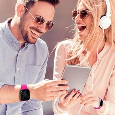 CREFORT Sport Bands Compatible with Apple Watch 46mm 38mm 40mm 41mm 42mm 44mm 45mm 49mm for Women Men, Soft Silicone Accessory Strap Wristband for iWatch Series 11 10 9 8 7 6 5 4 3 2 1 SE Ultra Hot Pink - Image 7