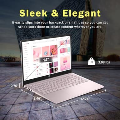HP Stream 14" HD Laptop, Intel Processor N150, 32GB RAM, 1.12TB Storage (128GB UFS+1TB Docking Station Set), Intel Graphics, 1 Year Office 365, Copilot, Wi-Fi, HD Camera, Windows 11, Pink - Image 8