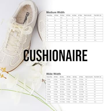 CUSHIONAIRE Belinda Women’s Lace Detail Casual Sneakers – Elegant Ribbon Lace-Up Shoes with Memory Foam, Ivory Vegan Suede 7.5 - Image 9