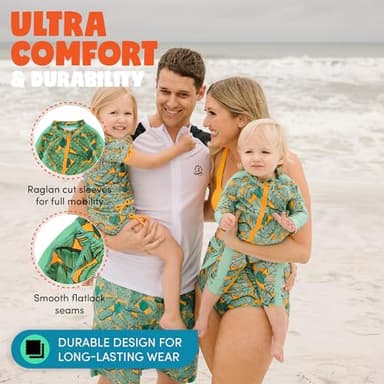 SwimZip Boys' Long-Sleeve UPF 50+ Swimsuit for Baby, Toddler, & Little Boys - Image 7