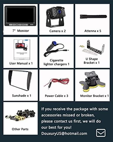 FHD 1080P 2 Digital RV Wireless Backup Camera System for RV Trailer Truck Bus Motorhomes 5th Wheels 4CH 7'' Monitor Highway Monitoring System IP69K Waterproof Super Night Vision Strong Signal - Image 7