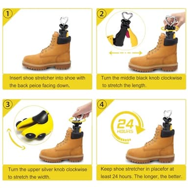 Boot Shoe Stretcher Men, Women Leather Boot Stretcher for Wide Feets, Adjustable Unisex Boot Wide Feet.(1 Piece, Men's 8-13, Women size 9-14) - Image 5